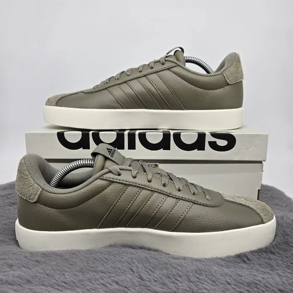 New adidas VL Court 3.0 Clay Core Black Men's Shoes Size 10