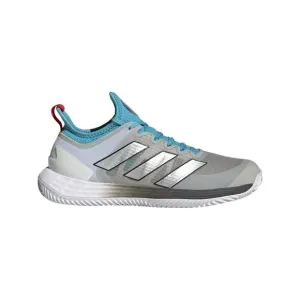 NEW ADIDAS women's adizero ubersonic 4 tennis shoes in metallic grey/ silver met