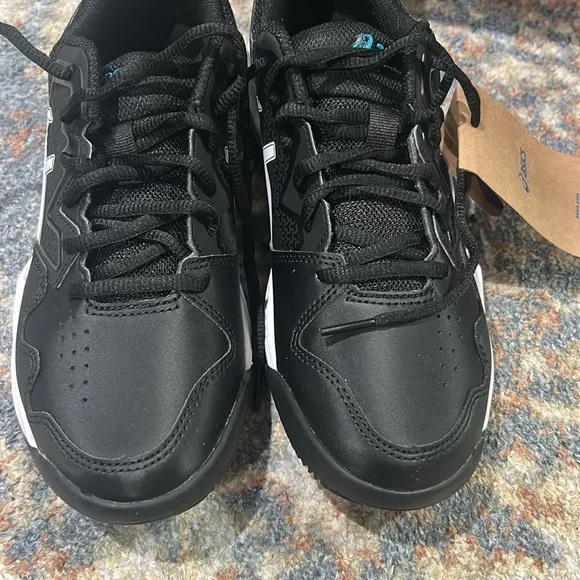 NEW ASICS Men's GEL-DEDICATE 7 CLAY Tennis Shoes 1041A224 SZ 7 Black/Island Blue