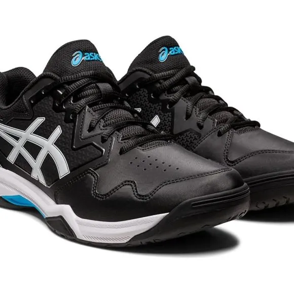 NEW ASICS Men's GEL-DEDICATE 7 CLAY Tennis Shoes 1041A224 SZ 7 Black/Island Blue