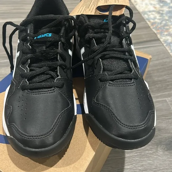 NEW ASICS Men's GEL-DEDICATE 7 CLAY Tennis Shoes 1041A224 SZ 7 Black/Island Blue