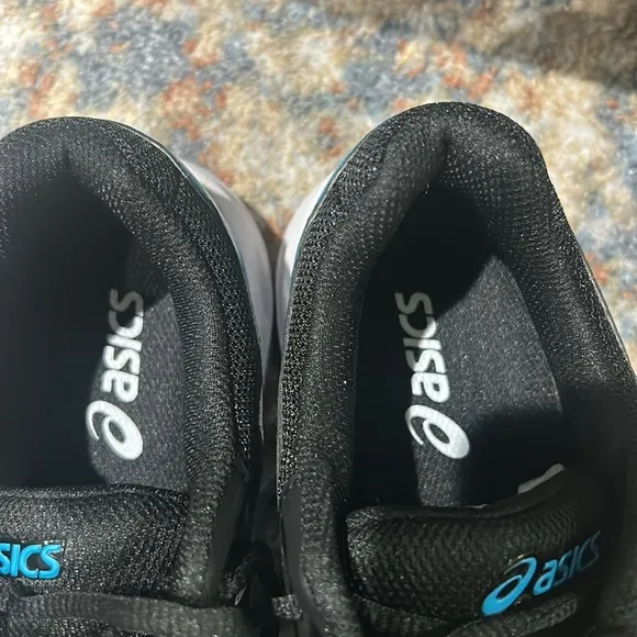 NEW ASICS Men's GEL-DEDICATE 7 CLAY Tennis Shoes 1041A224 SZ 7 Black/Island Blue