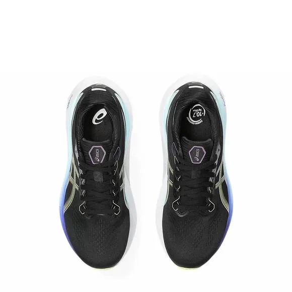 NEW ASICS women's gel-kayano 30 running shoes in black/glow