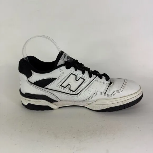 New Balance 550 Athletic Shoes Men's 10 White Lace Up Low Top Sneakers BB550HA1