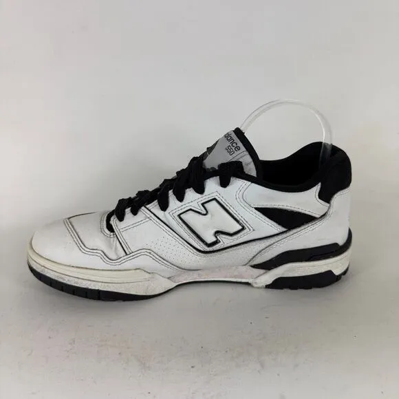 New Balance 550 Athletic Shoes Men's 10 White Lace Up Low Top Sneakers BB550HA1