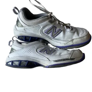 New Balance 806 White Purple Accents Low Top Lace Up Tennis Sneakers Size 95