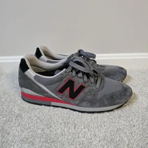 New Balance 996 Made In USA Gray/Red (2013) Size 13