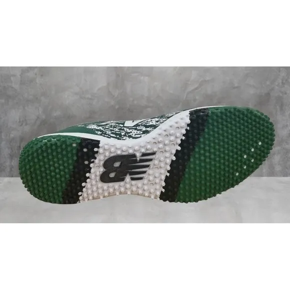 New Balance Baseball Shoes Turf  4040v5  Trainers Green White Men's Size 15D New