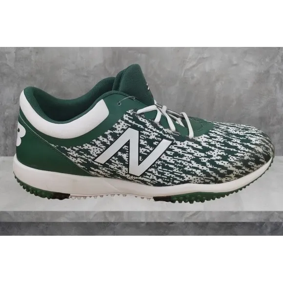 New Balance Baseball Shoes Turf  4040v5  Trainers Green White Men's Size 15D New