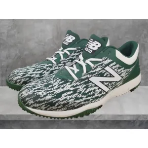 New Balance Baseball Shoes Turf  4040v5  Trainers Green White Men's Size 15D New
