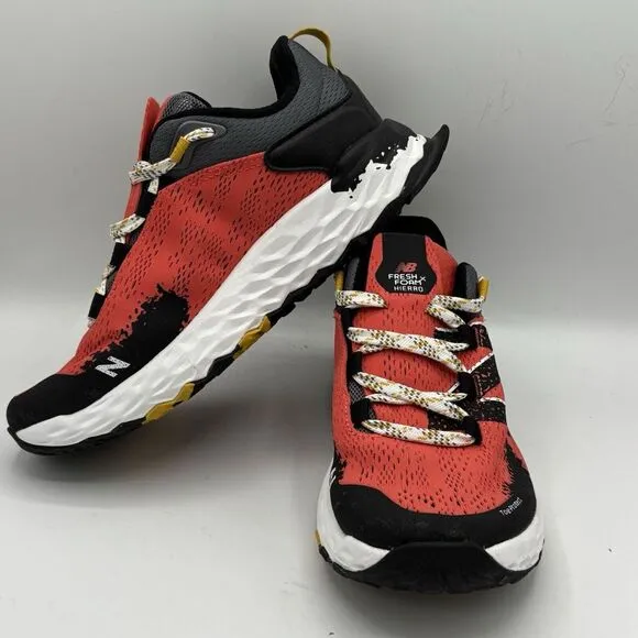 New Balance Fresh Foam Hierro v5 Womens 7 Toro Red Black Shoes Trail Sneakers