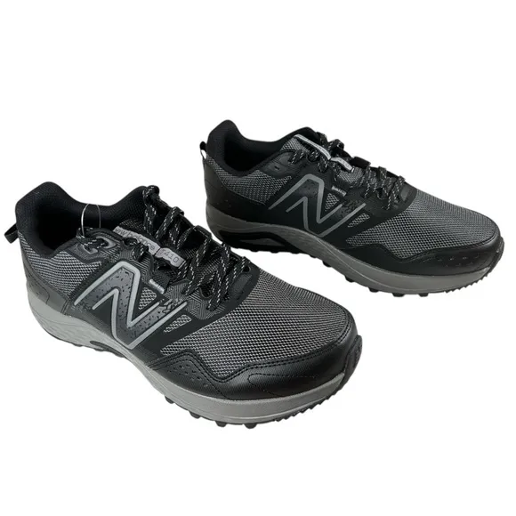 New Balance Men’s 410 V8 Trail Running Black Mesh Sneakers, Size 10M Extra Wide