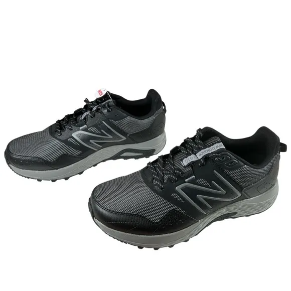 New Balance Men’s 410 V8 Trail Running Black Mesh Sneakers, Size 10M Extra Wide