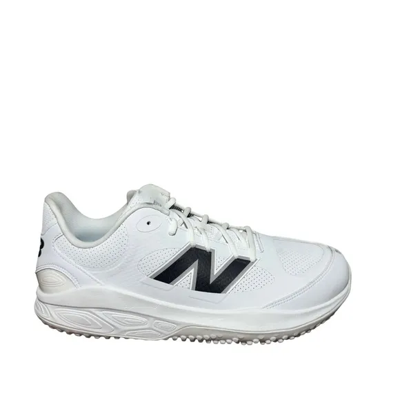 New Balance Men's White and Black Sneakers fresh foam 3000v7 Turf