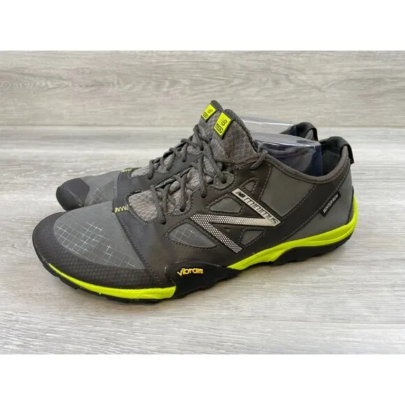 New Balance Minimus MT20GT Men's 11 Gray Synthetic Trail Running Sneaker Shoes