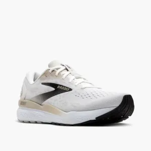 NEW BROOKS men's ghost 16 shoes in white/pelican/oyster