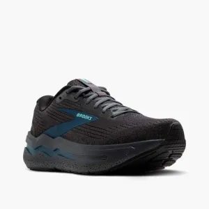 NEW BROOKS men's ghost max 2 shoes in 081 - ebony/cockatoo/blue sapphire