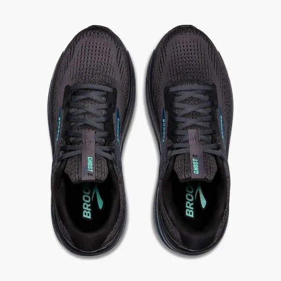 NEW BROOKS men's ghost max 2 shoes in 081 - ebony/cockatoo/blue sapphire