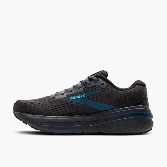 NEW BROOKS men's ghost max 2 shoes in 081 - ebony/cockatoo/blue sapphire