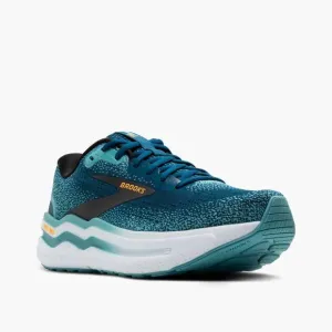 NEW BROOKS men's ghost max 2 shoes in 431 - moroccan blue/aqua/orange pop