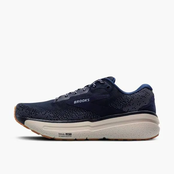 NEW BROOKS men's ghost max 2 shoes in 453 - peacoat/stone/biscuit