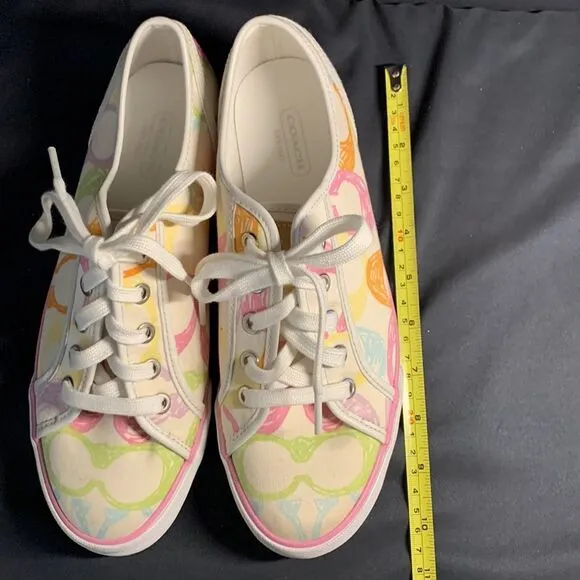 New Coach Multi Color logo Shoes Sneakers