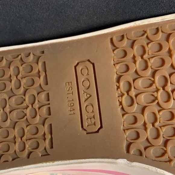 New Coach Multi Color logo Shoes Sneakers