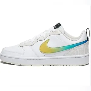 New in Box Athentic Youth Nike Multi Color Court Borough Low Basketball Shoes