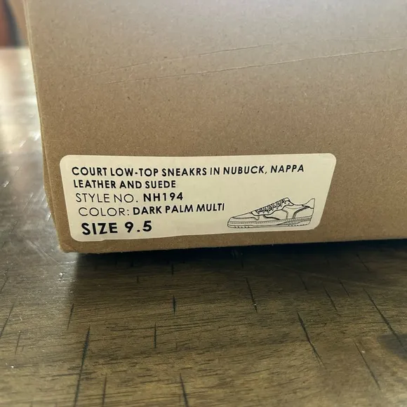 New in Box Madewell Court Low-Top Sneakers in Nubuck Size 9.5