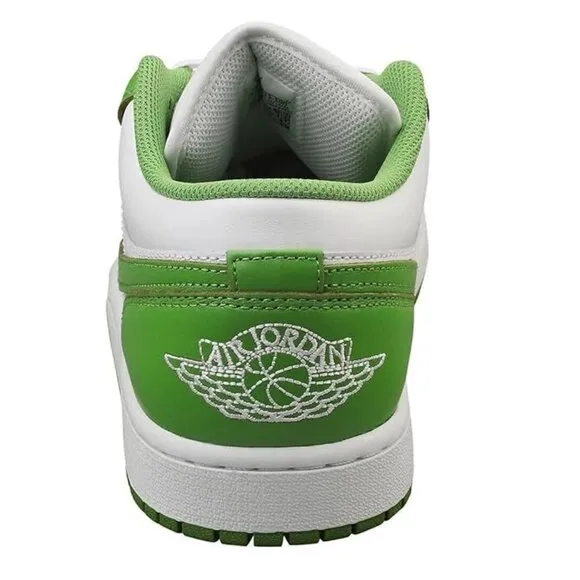New Jordan Men's 1 Low SE White/Chlorophyll-Lightening (HF4823 100) Size 10
