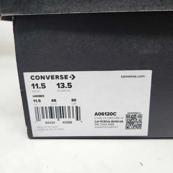 New men's 11.5 Converse CTAS Chuck Taylor All Star CS Explore Hi Clay Pot shoes