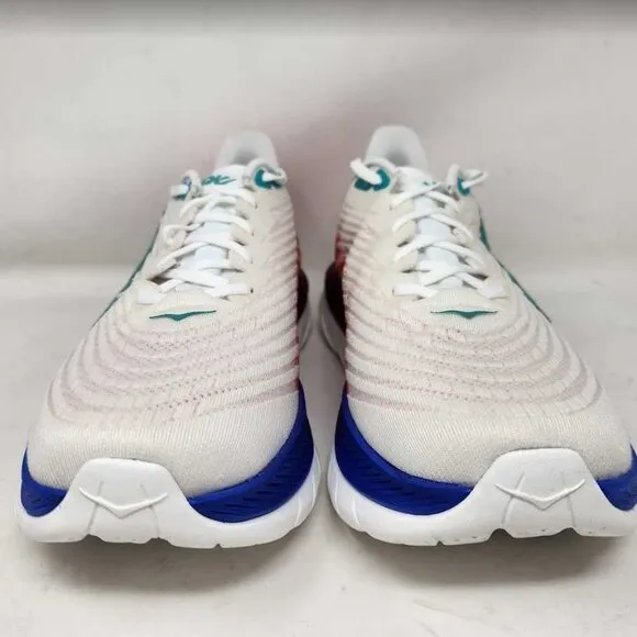 New men's 11.5 Wide Hoka Mach 5 road running sneakers White Flame 1136677 11.5W
