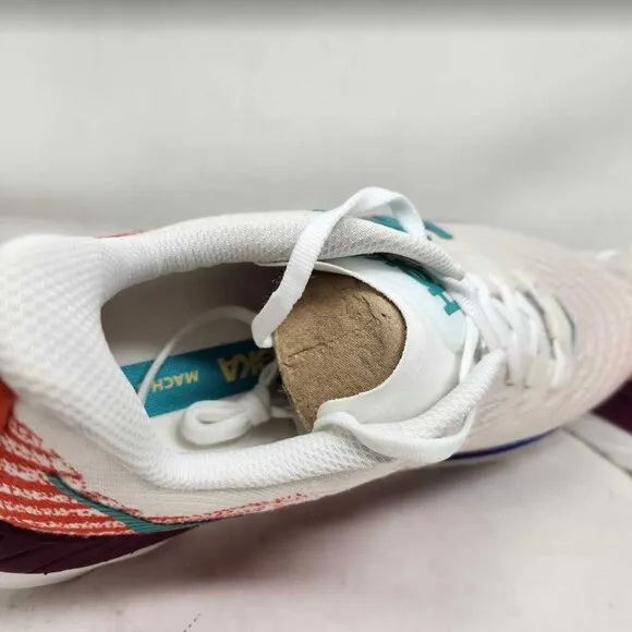 New men's 11.5 Wide Hoka Mach 5 road running sneakers White Flame 1136677 11.5W