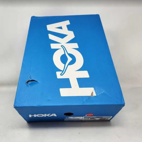 New men's 11.5 Wide Hoka Mach 5 road running sneakers White Flame 1136677 11.5W
