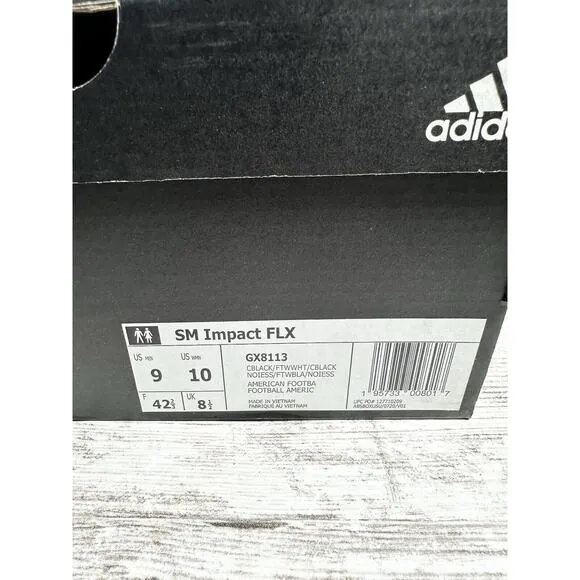 NEW Men's Adidas SM Impact FLX Patrick Mahomes Black Turf Shoes Sz 9 Athletic