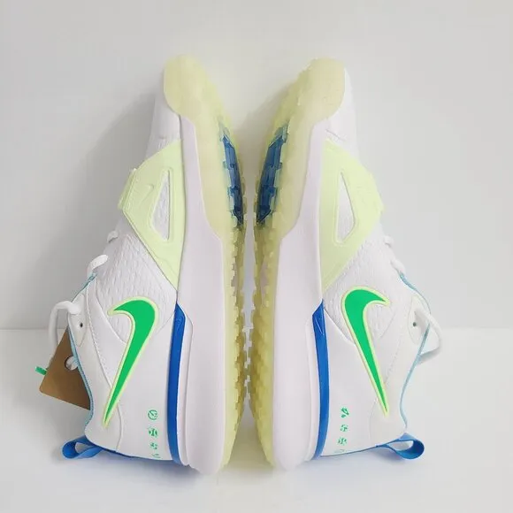 NEW Nike Air Zoom Diamond Elite Turf Baseball Shoes FQ7942-100 Size 8.5 White