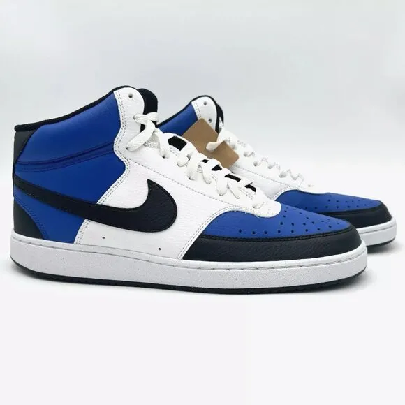 NEW Nike Court Vision Mid Next Nature Shoes Men's Size 11 FQ8740-480 Blue White