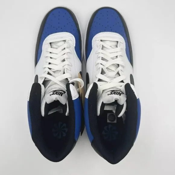 NEW Nike Court Vision Mid Next Nature Shoes Men's Size 11 FQ8740-480 Blue White