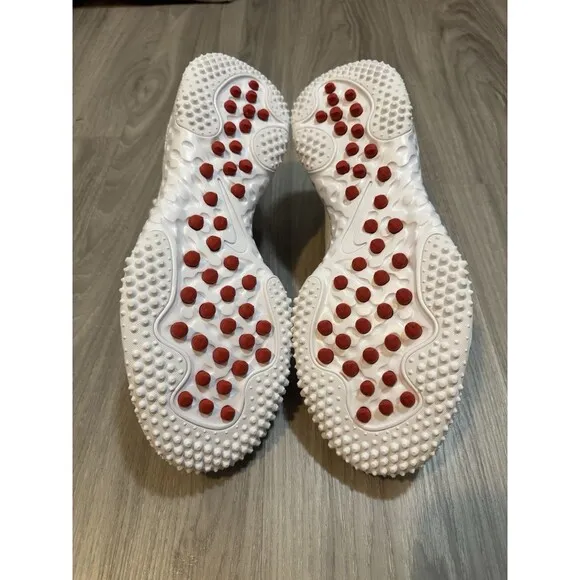 New Nike Huarache 9 Elite Lacrosse Size 11.5 Ohio State Buckeyes LAX Turf Shoes