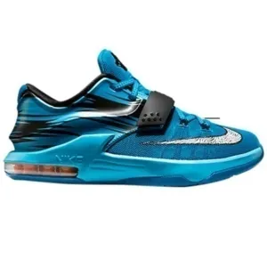 NEW Nike KD 7 Mens 10 Blue Clearwater Low Top Basketball Shoes Sneakers