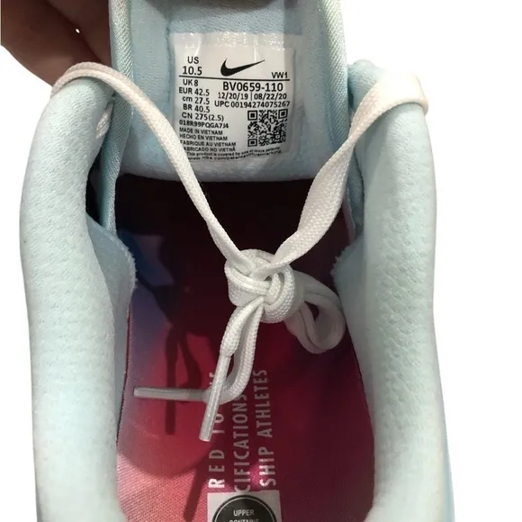 NEW Nike Roshe Golf Shoes Women’s 10.5 White Aqua Blue Ombré NRG Performance
