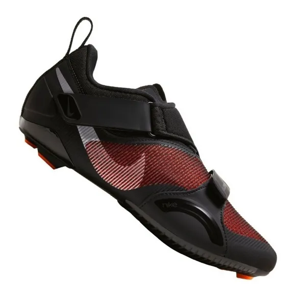 NEW Nike Women's SuperRep Cycle Black Hyper Crimson CJ0775-008 Training Shoe 6