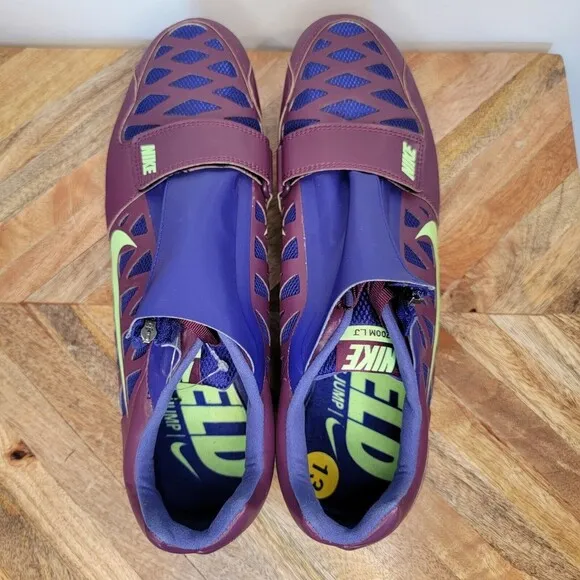 NEW Nike Zoom Long Jump 4 Track Shoes with Spikes Tool 415339-602 Purple Mens 13