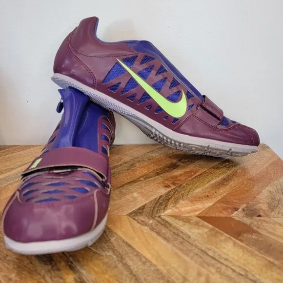 NEW Nike Zoom Long Jump 4 Track Shoes with Spikes Tool 415339-602 Purple Mens 13
