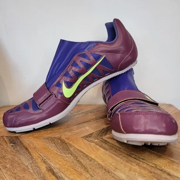 NEW Nike Zoom Long Jump 4 Track Shoes with Spikes Tool 415339-602 Purple Mens 13