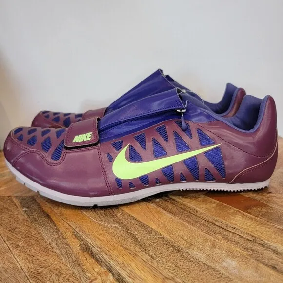 NEW Nike Zoom Long Jump 4 Track Shoes with Spikes Tool 415339-602 Purple Mens 13