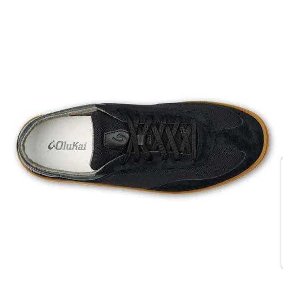NEW! OLUKAI MEN'S PŪNINI BLACK/DARK SHADOW