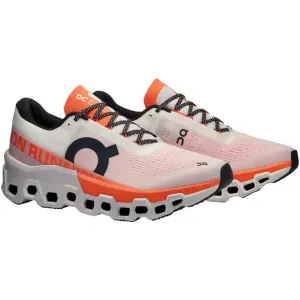 NEW ON RUNNING men's cloudmonster 2 running shoes in undyed/flame