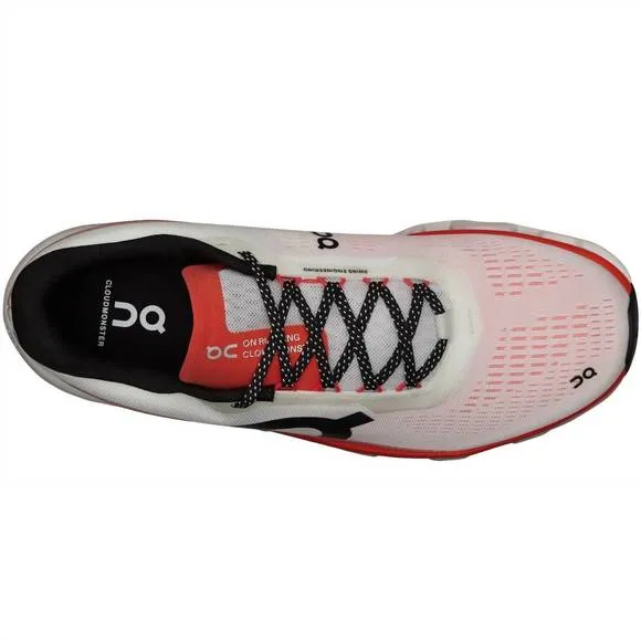 NEW ON RUNNING men's cloudmonster 2 running shoes in undyed/flame