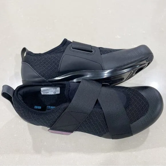 NEW Shimano SH-IC100 Indoor Cycling Shoes Black Purple 39 7.2